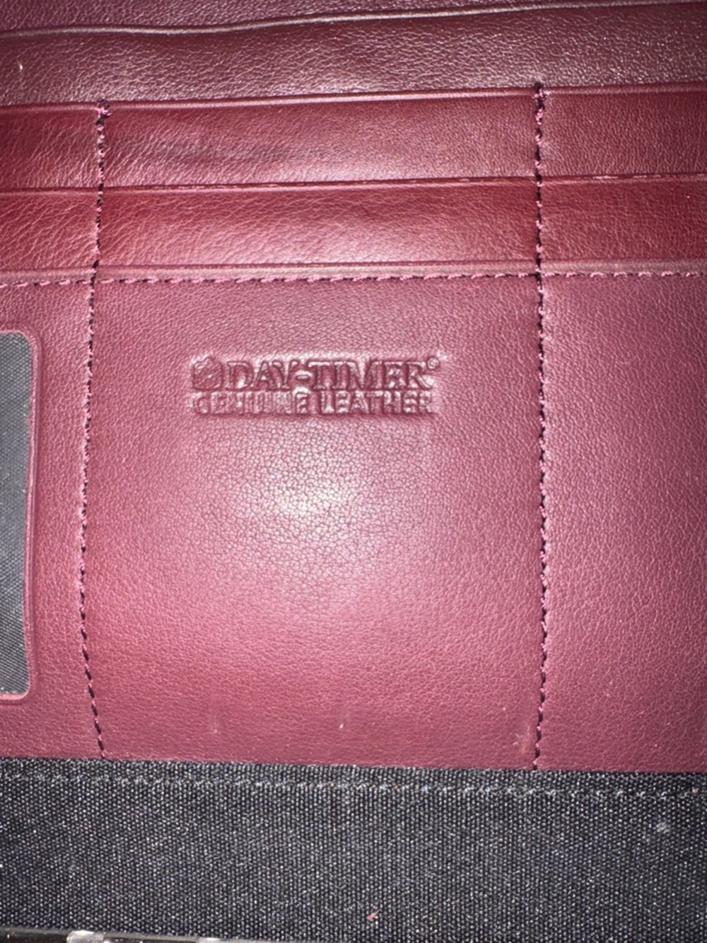 Vintage DayTimer Genuine Leather Planner Organizer Notebook - Picture 2 of 6